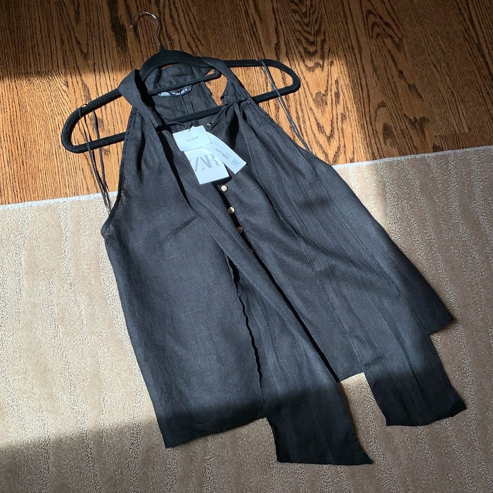 Zara Linen Blouse‎ - Picture 6 of 17